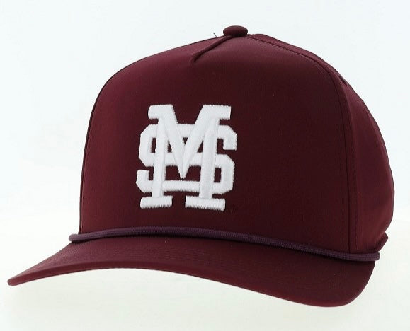 Legacy Maroon M over S Caddy Rope Hat