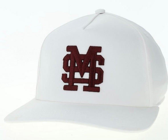 Legacy White M over S Caddy Hat