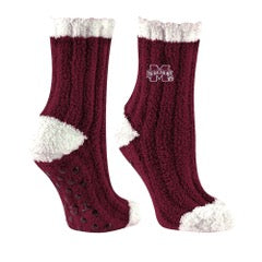 TCK Warm Fuzzy Maroon Mississippi State Socks