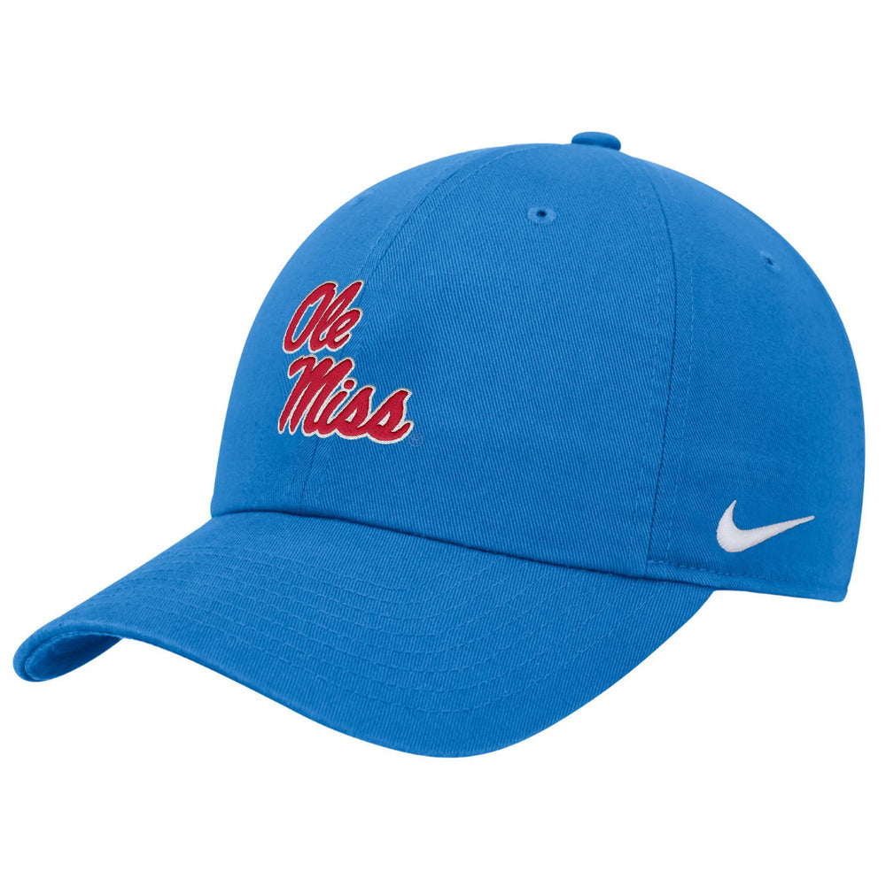 Nike Powder Blue Ole Miss Stacked Script Club Cap