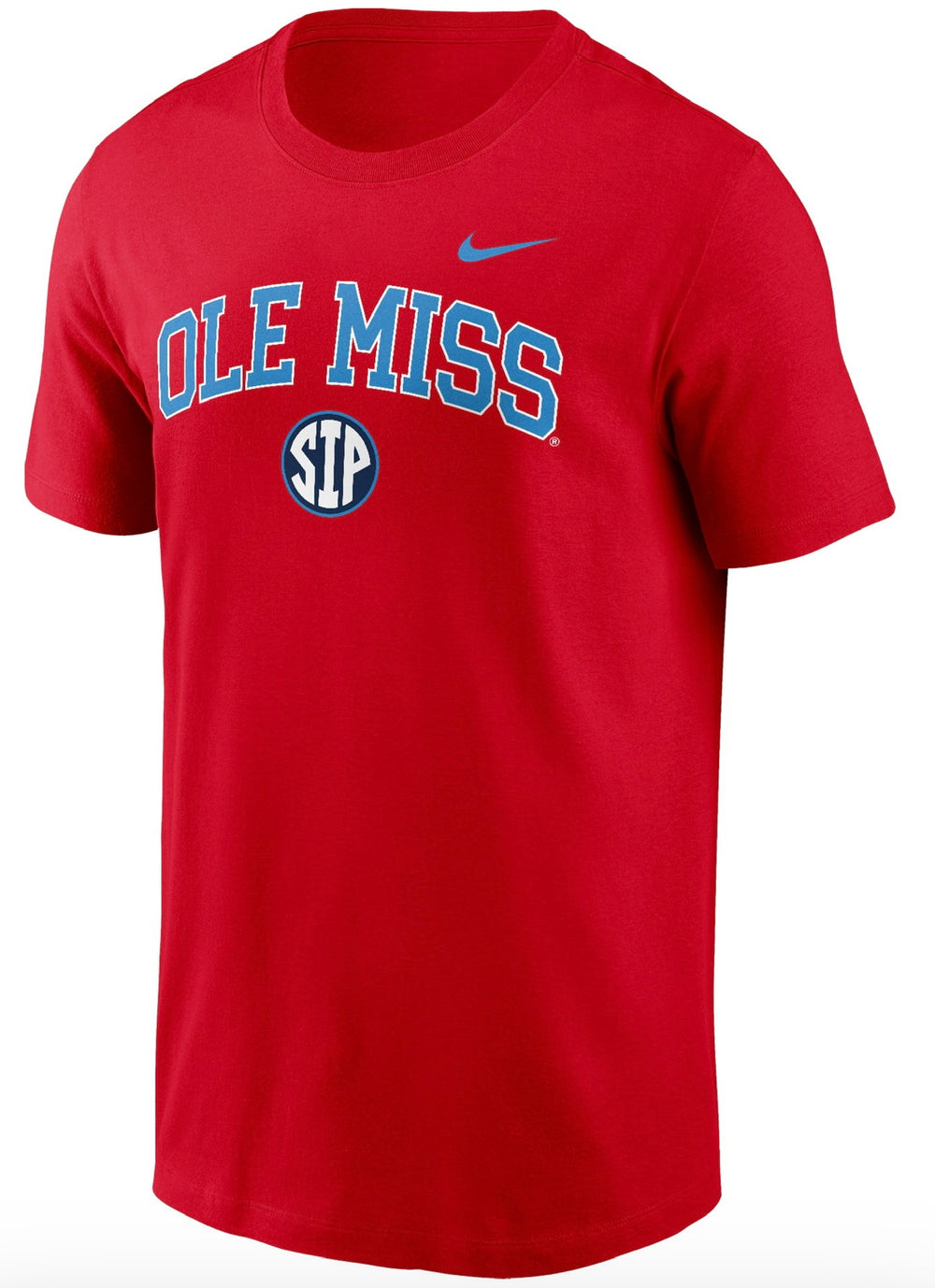 Nike Adult Ole Miss SIP Dri Fit Tee - Red