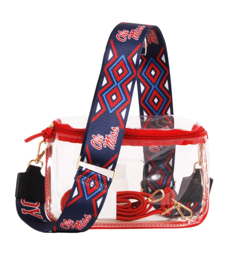 Desden Lexi Sling Ole Miss Clear Purse with Strap