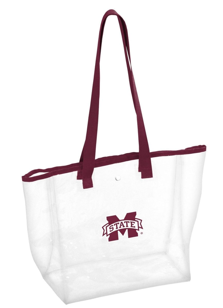 Logo Mississippi State Clear Stadium Tote