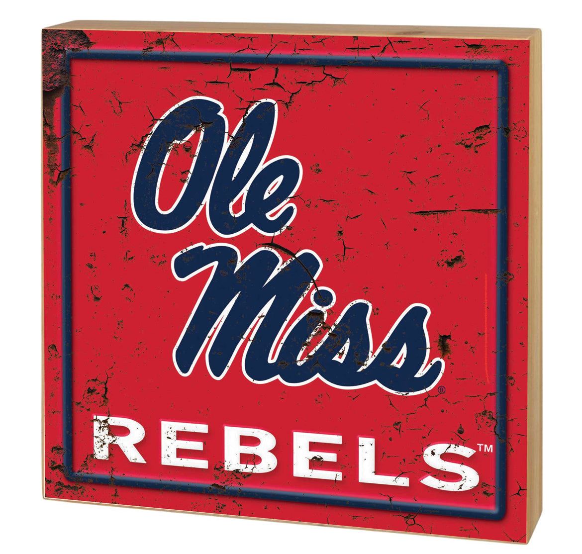 5x5 Block Faux Rusted Tin