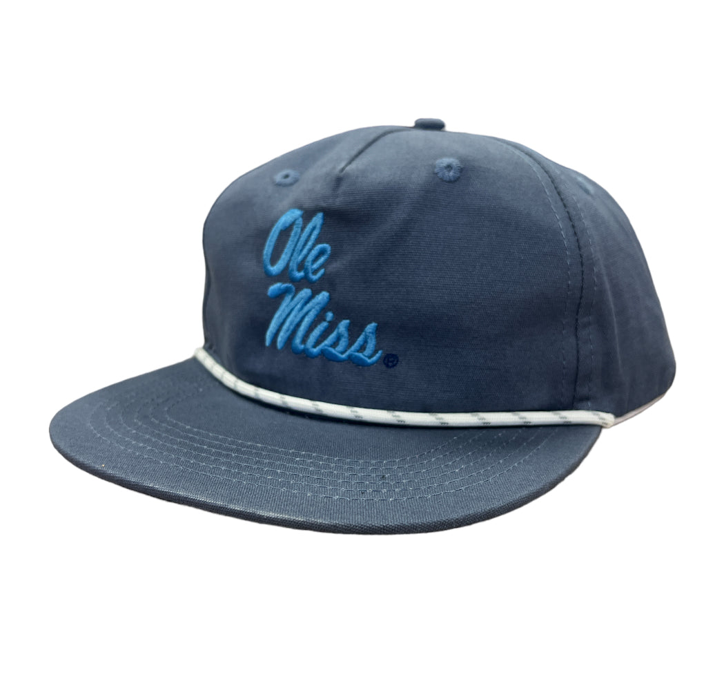 Speckle Bellies Ole Miss Stacked Rope Cap