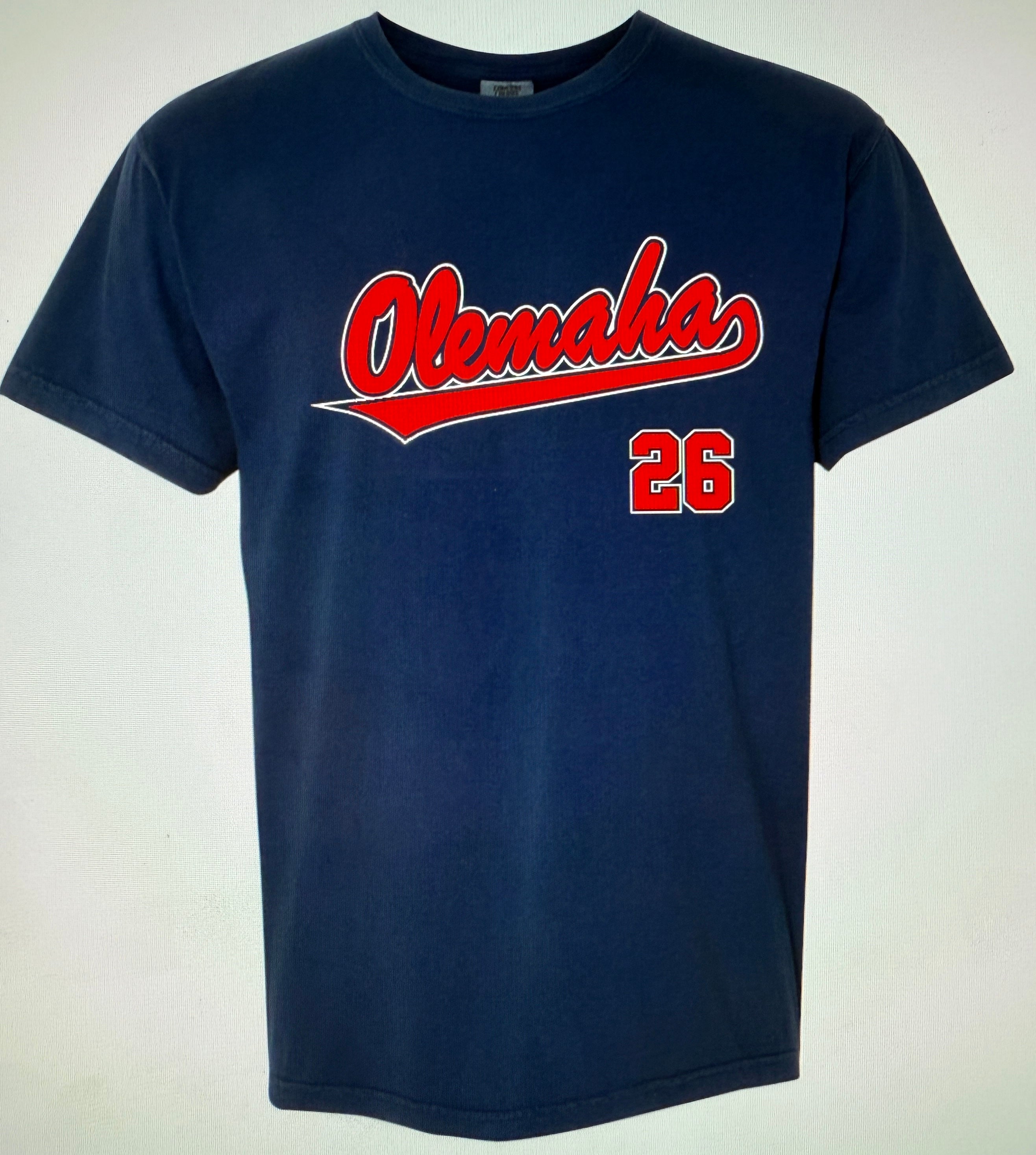 Comfort Colors Olemaha T-Shirt- Navy