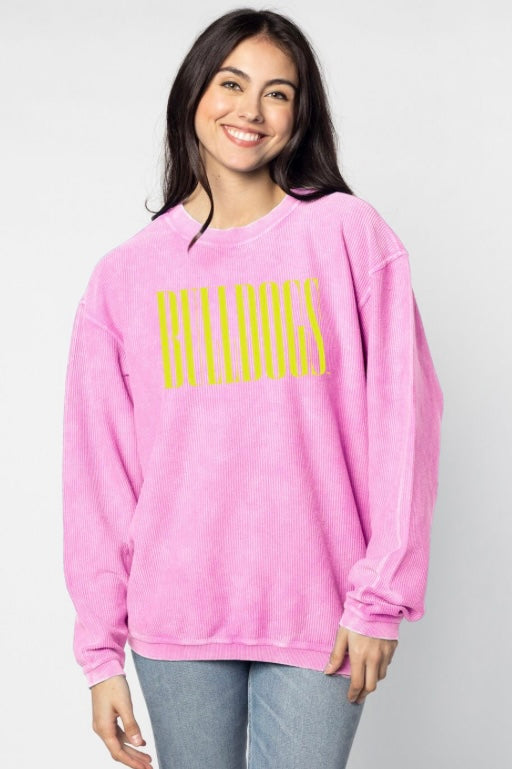 Mississippi State Chicka-d Hot Pink Corded Sweatshirt