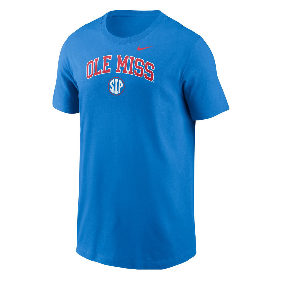 Nike Youth Ole Miss Dri Fit SIP Tee - Powder Blue