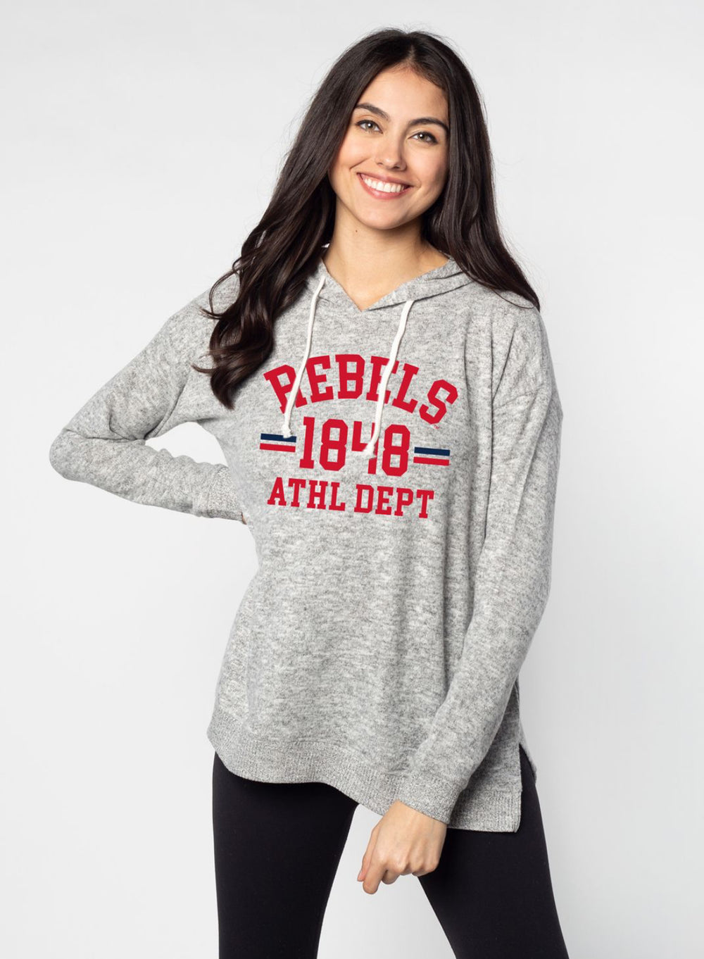 Chicka-d Ole Miss Heather Grey Hoodie