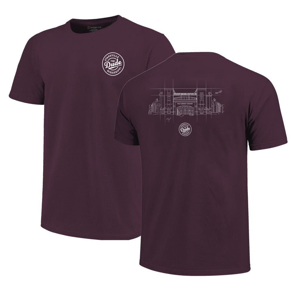 Image One Mississippi State Dudy Noble Field Blueprint Tee
