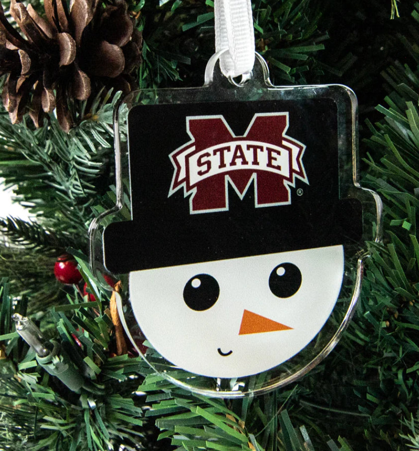 MSU Snowman Christmas Ornament