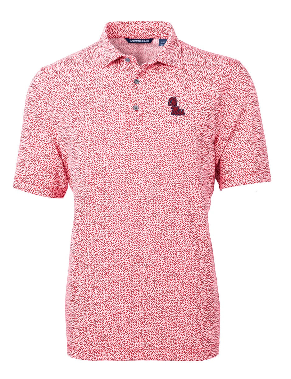 Cutter and Buck Virtue Eco Pique Botanical Polo-Red