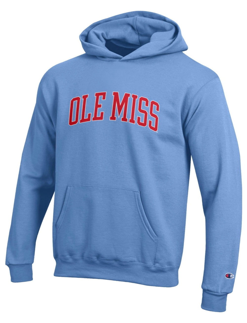 Champion Ole Miss Youth Powder Blue Hoodie