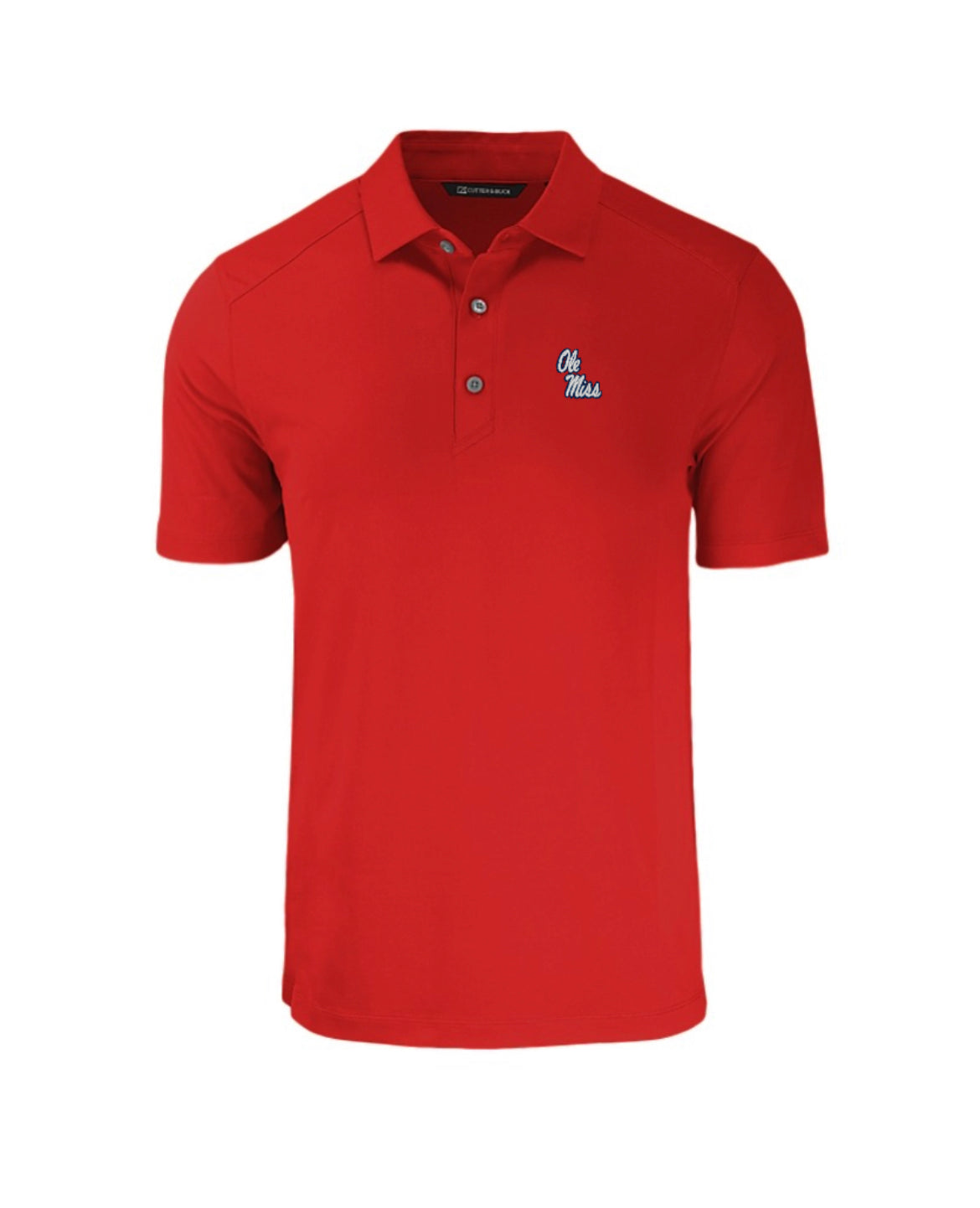 Cutter and Buck Forge Eco Recycled Polo Red - White Stack Script