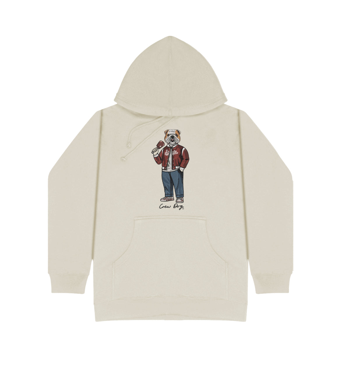 Crew Dog MSU Bully Cream HOODIE