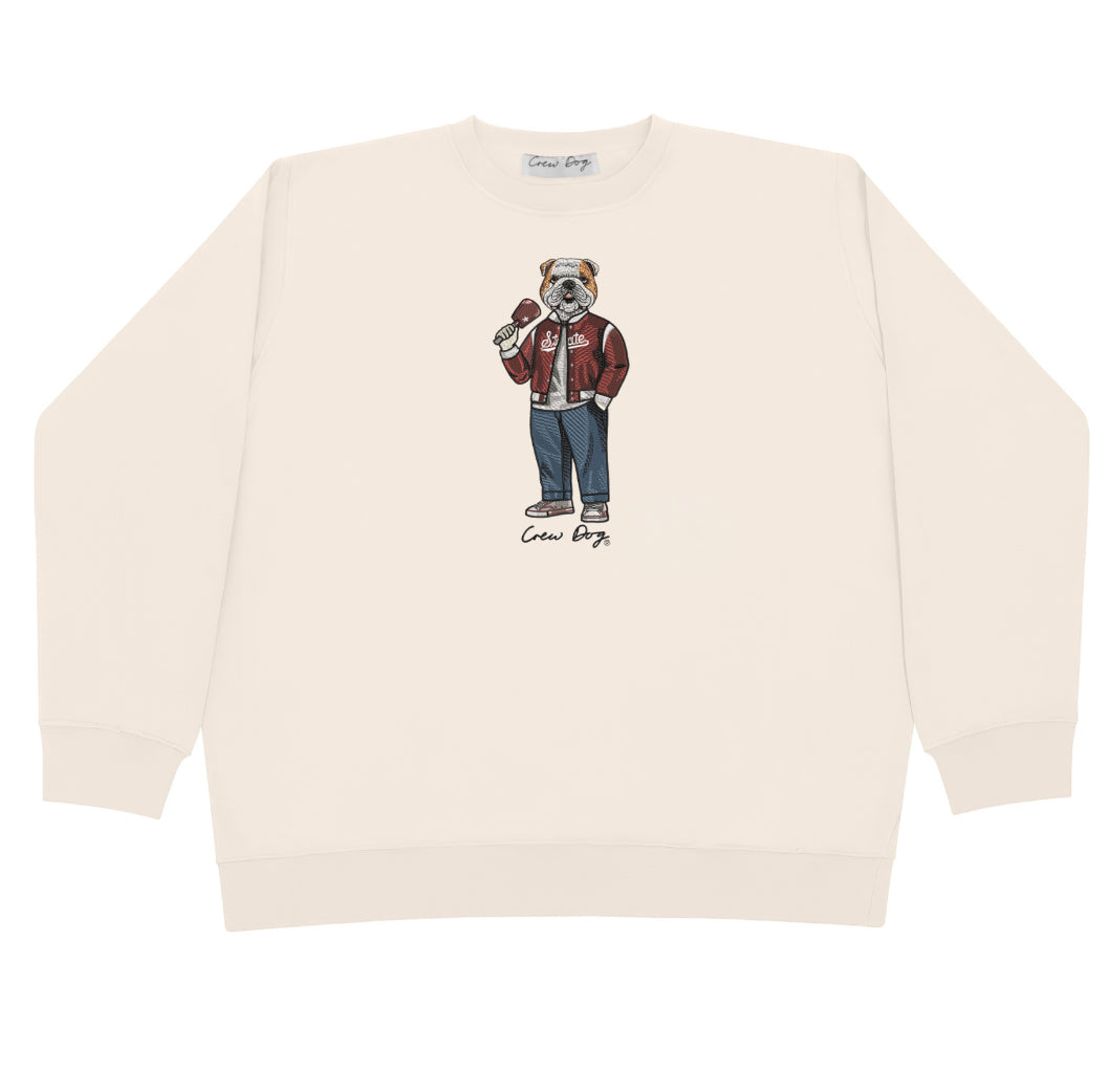 Crew Dog MSU cream color bully sweatshirt