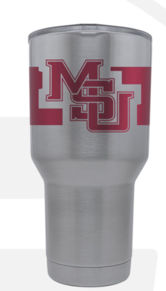 Mississippi State Stainless Steel 20oz. Tumbler - Interlocking MSU