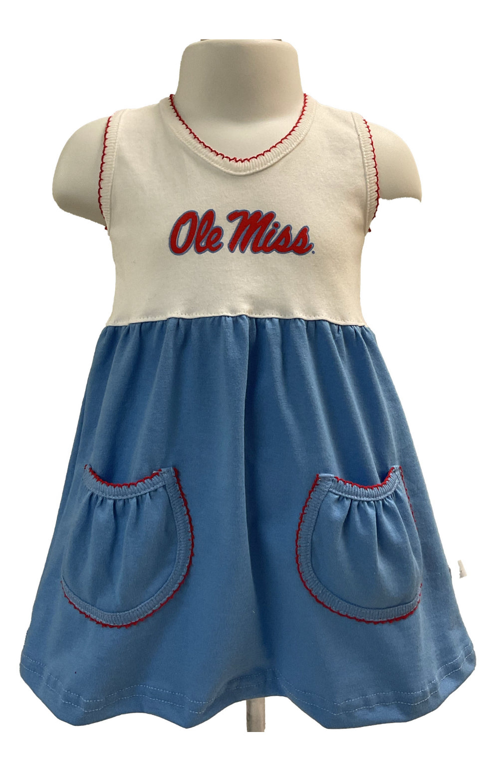 Third Street Ole Miss Toddler Dress with Pockets