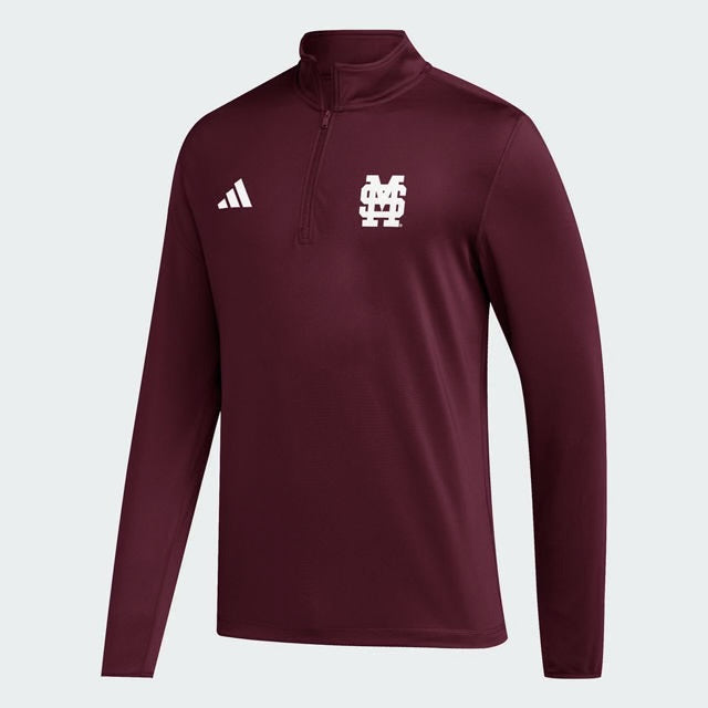 Adidas Mississippi State 1/2 Zip Golf Pullover - M over S