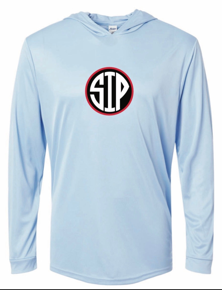 Youth SIP Powder Blue Dri-Fit T-Shirt Hoodie