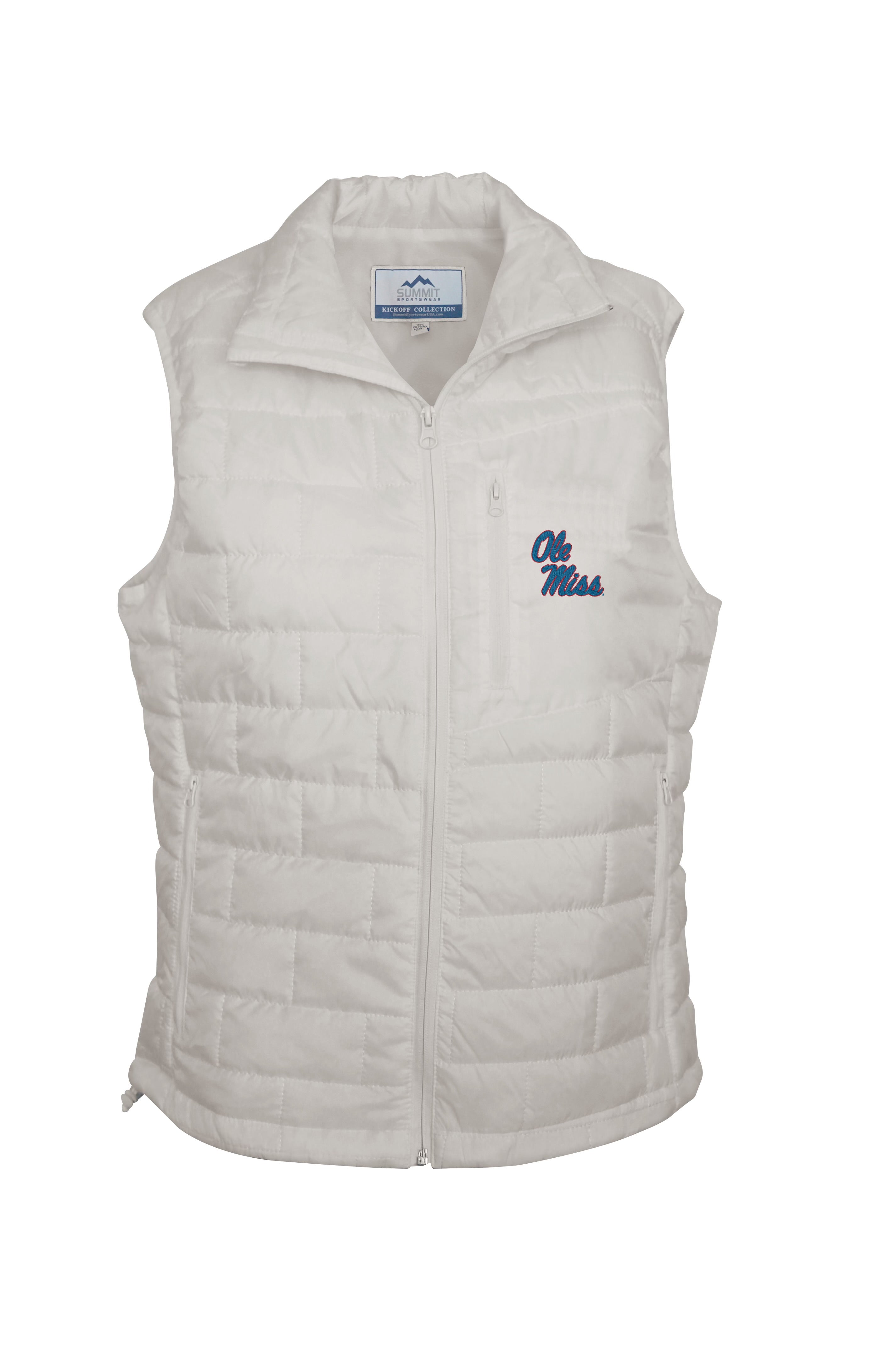 Summit Puffer Vest - white
