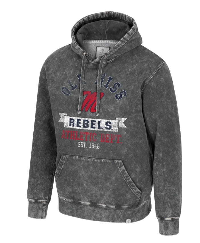 Colosseum Ole Miss Gray Hoodie