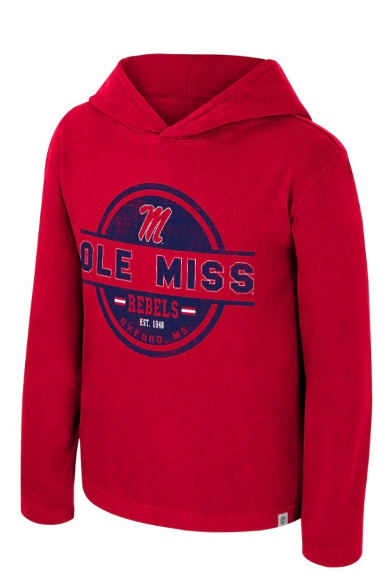Colosseum Ole Miss Youth T Shirt Hoodie