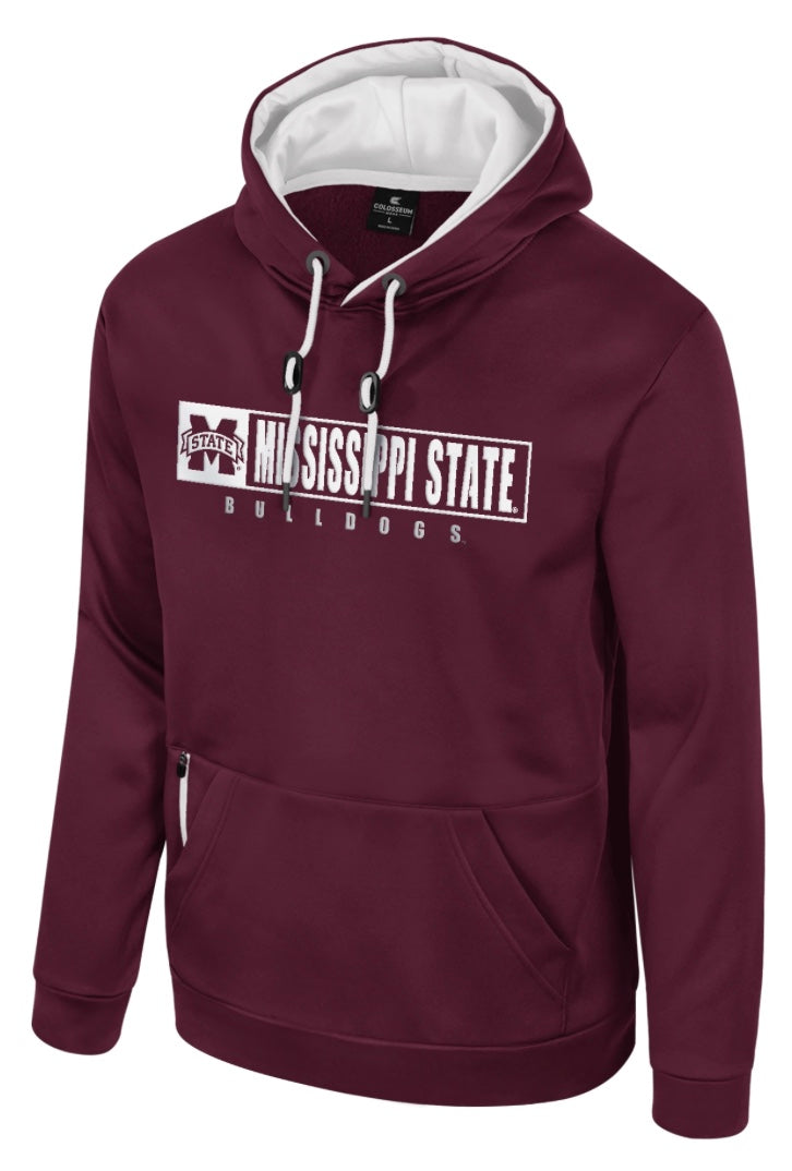 Colosseum Mississippi State Mens Maroon Hoodie