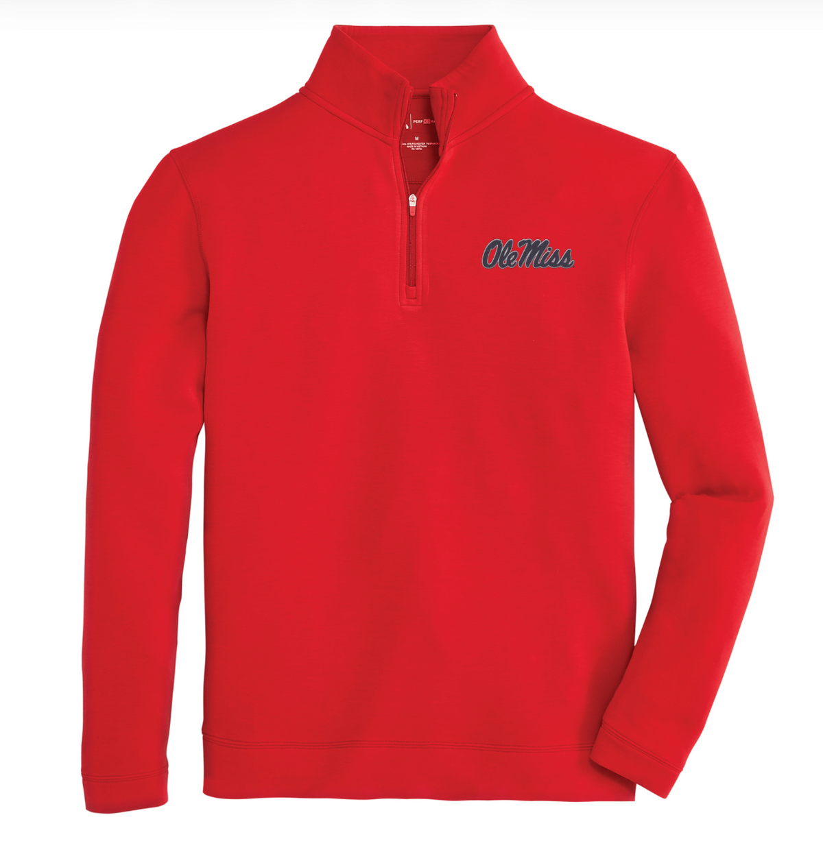 Onward Reserve Ole Miss Yeager Performance Pullover - Red with Ole Miss Script
