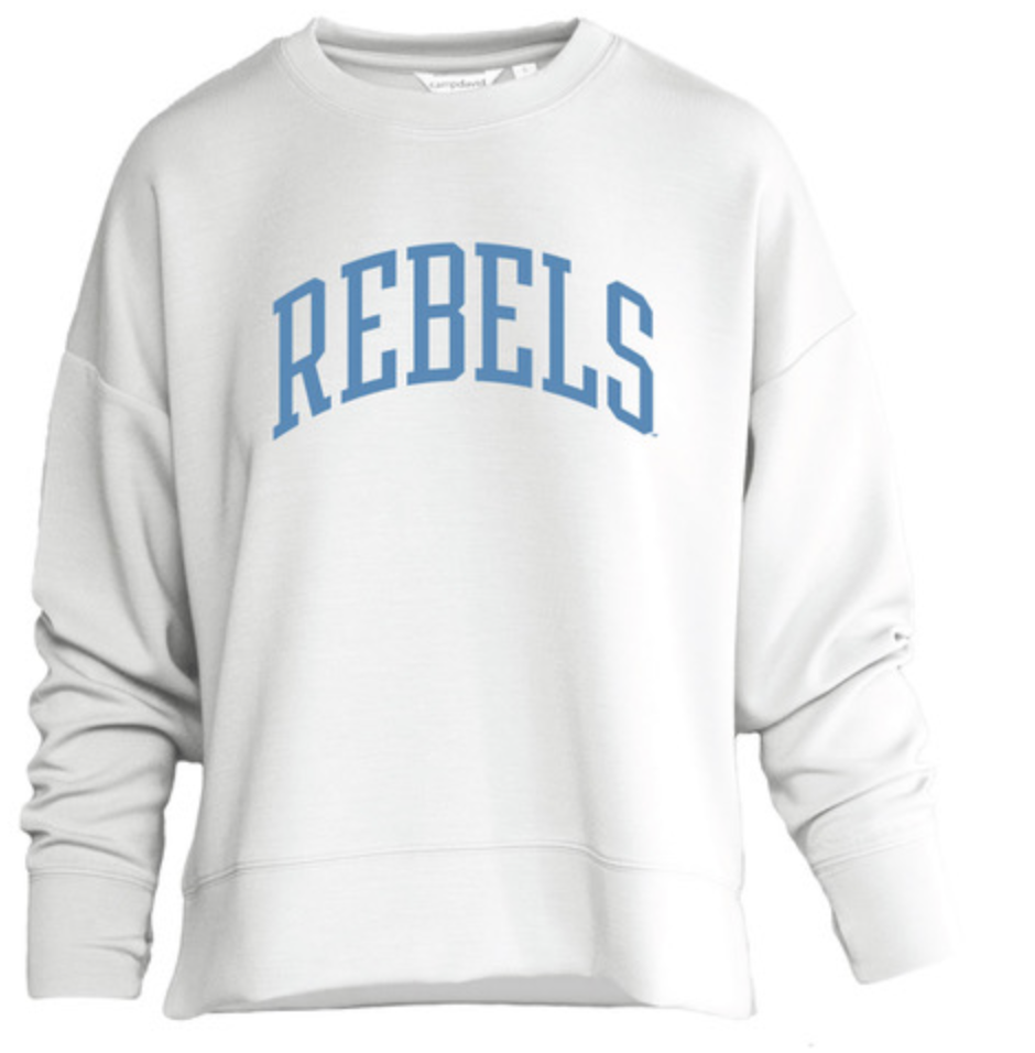 Camp David Ole Miss "Camp Cashmere" Crew - Ivory