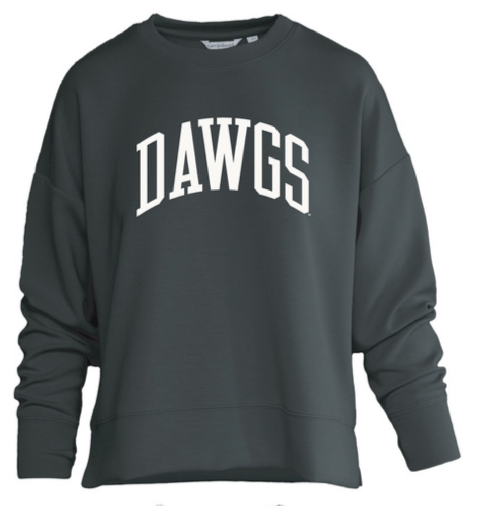 Camp David Mississippi State "Cashmere" Crew - Black with DAWGS