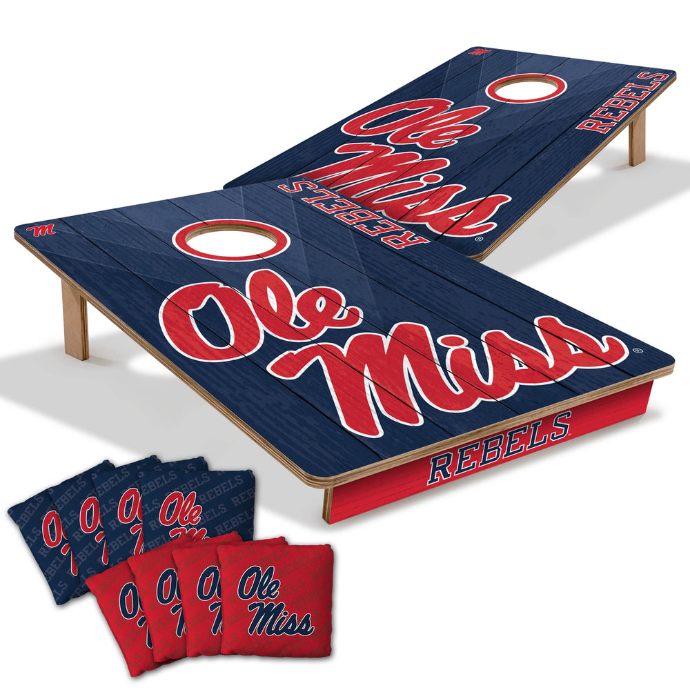 Ole Miss 2' x 3' Wood Cornhole