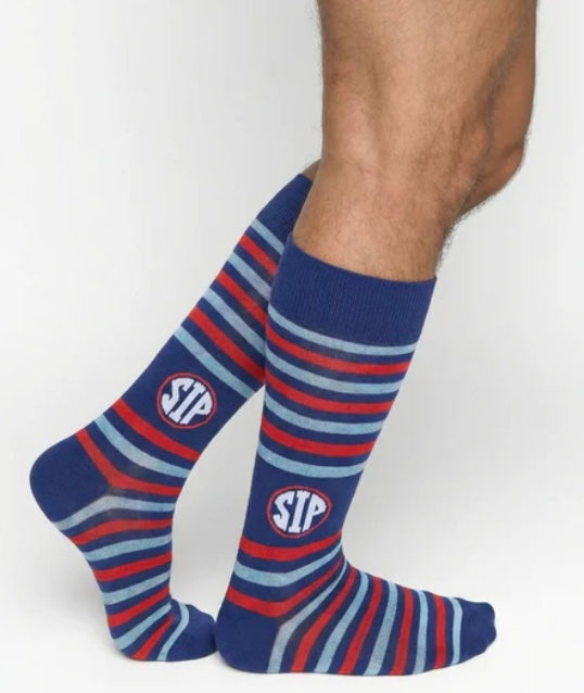 DeadSoxy Ole Miss Stripe SIP Socks