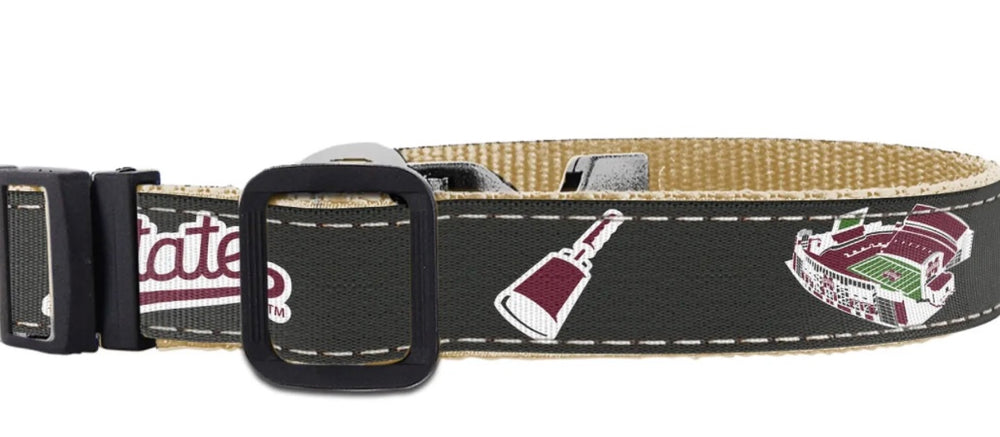 Zep-Pro Adjustable Dog Collar - Mississippi State