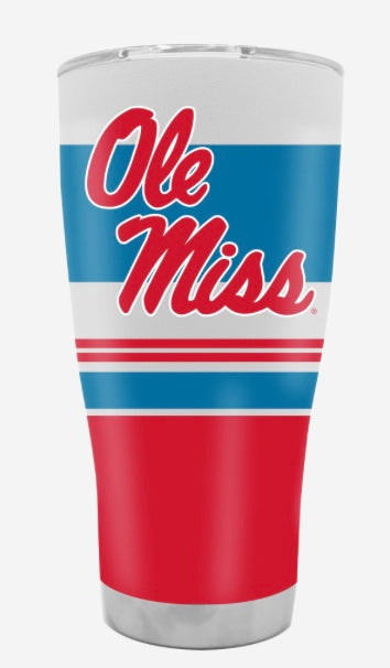 GameTime Ole Miss Stripe Full Wrap Tumbler - 30 oz.