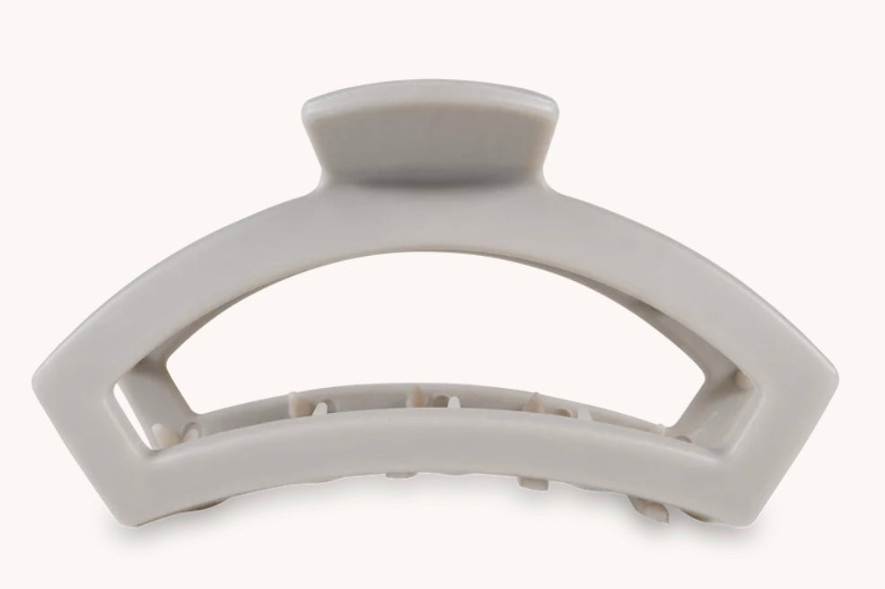 Teleties Silver Flames Large Claw Hair Clip in Gray