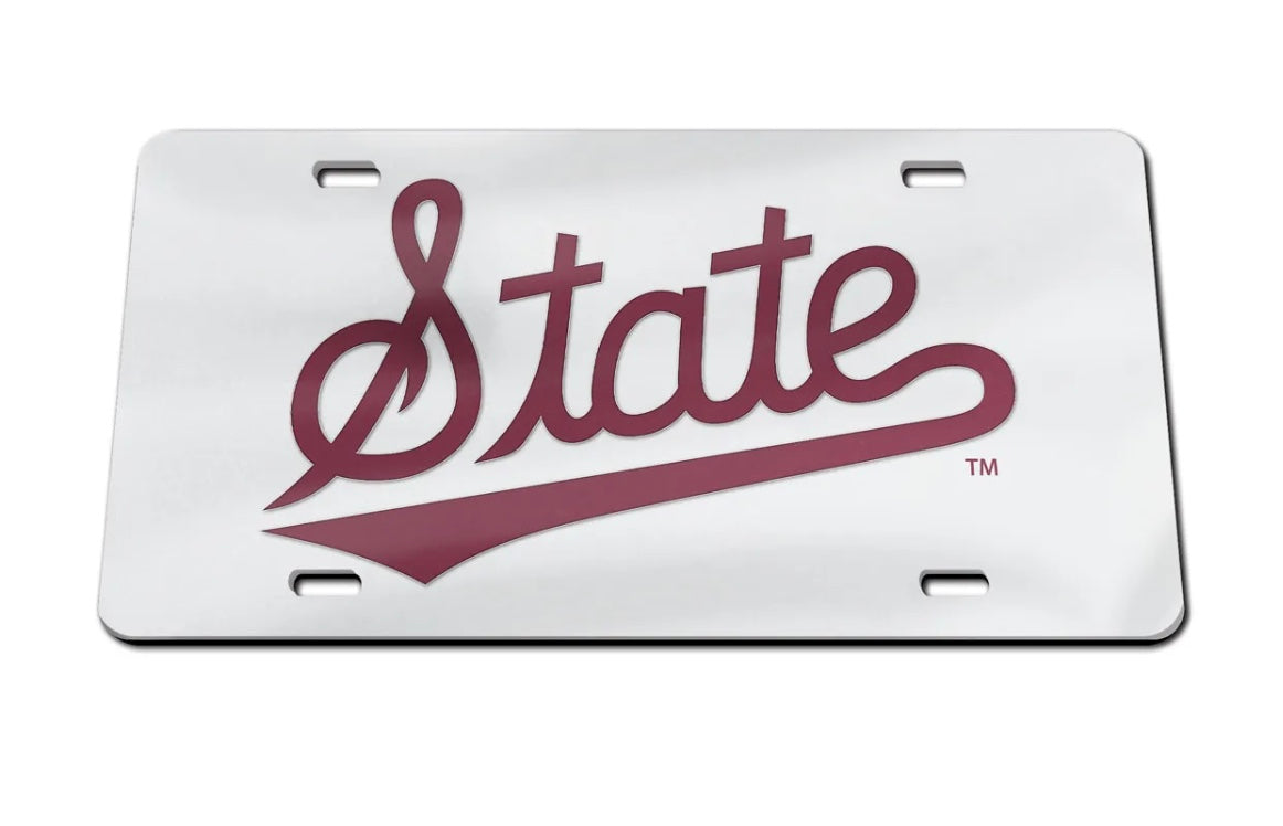 Mississippi State Car Tag - State Script