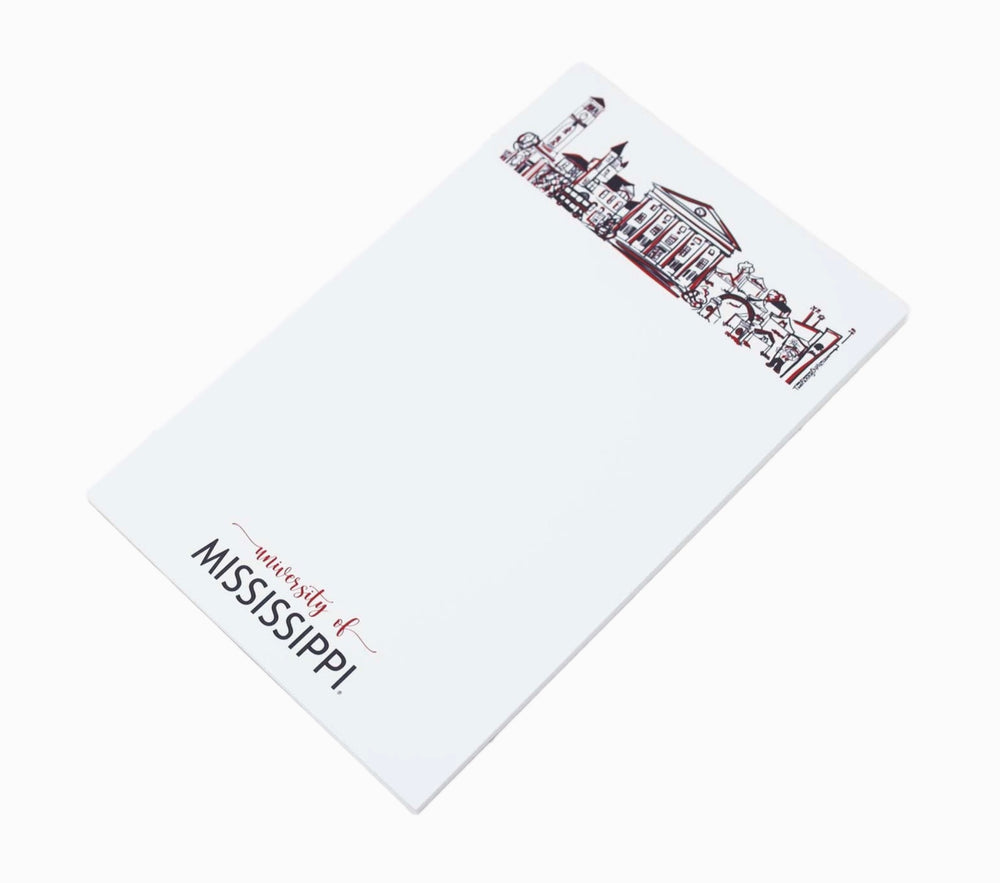 University of Mississippi Skyline Notepad