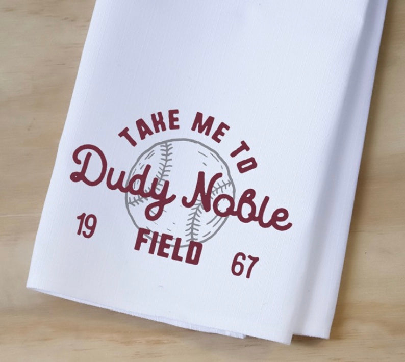 Little Birdie "Take Me To Dudy Noble Field" Tea Towel