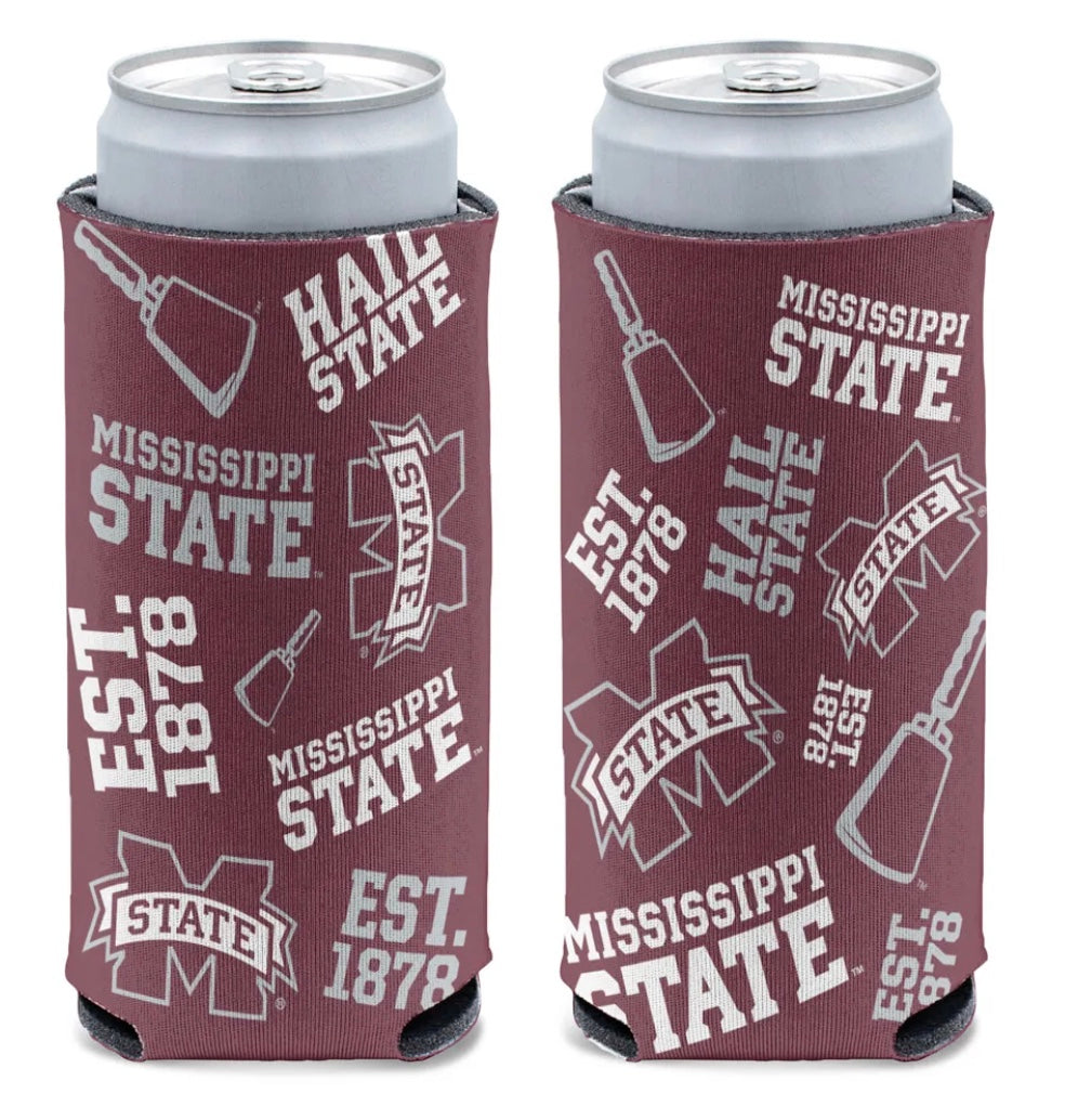 Mississippi State 12oz. Slim Can Cooler