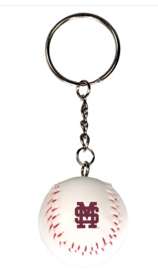 Mississippi State Baseball Key Chain