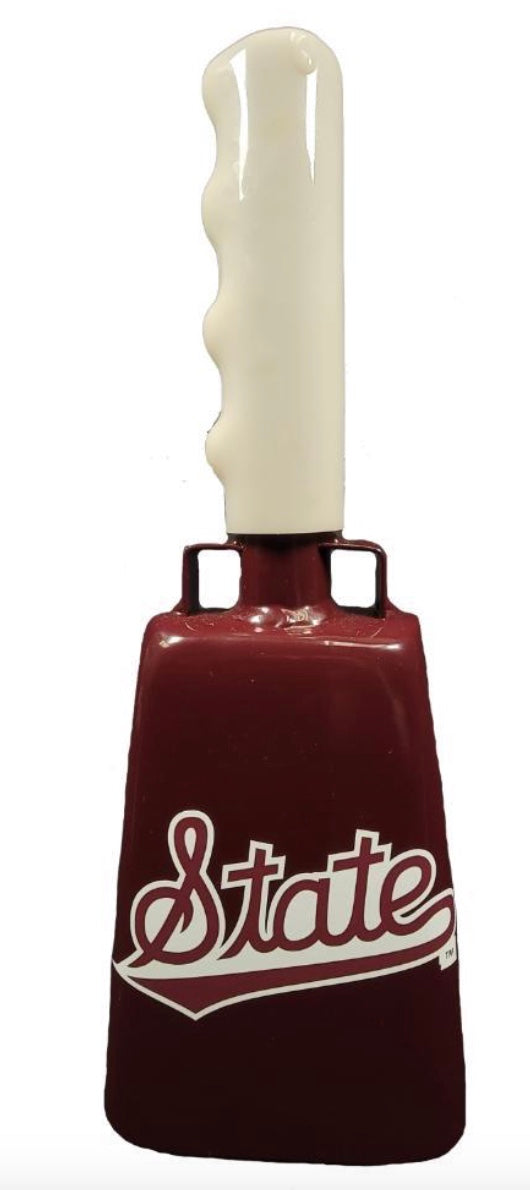 BullyBell Medium Maroon Cowbell with State Script