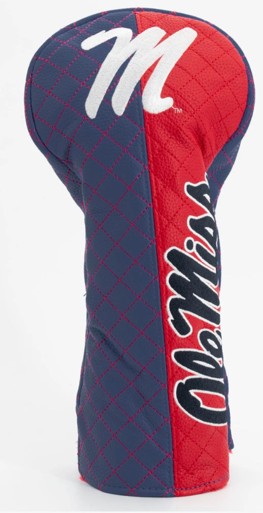 Ole Miss Quilted Driver Headcover - Stripe