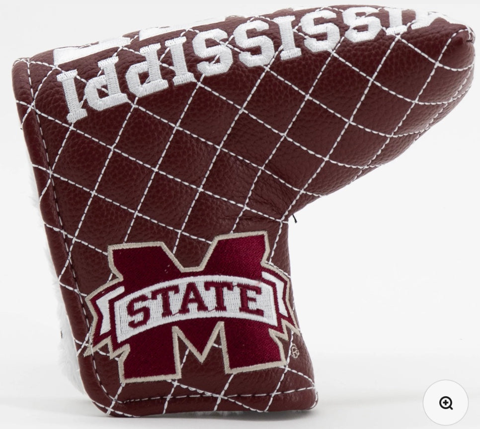 Mississippi State Quilted Blade Putter Cover