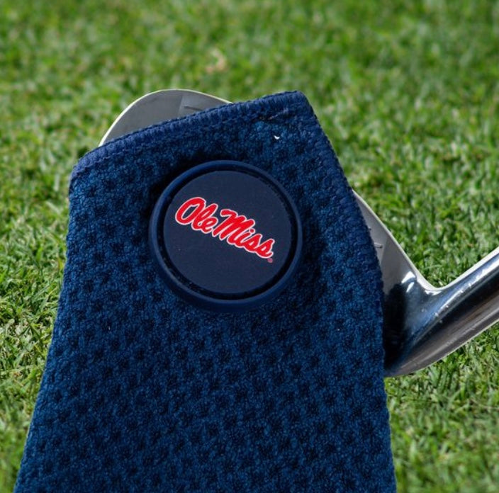 Ole Miss Magnetic Golf Towel - 15x15