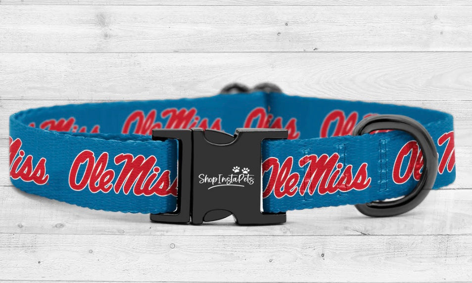 Ole Miss Dog Collar