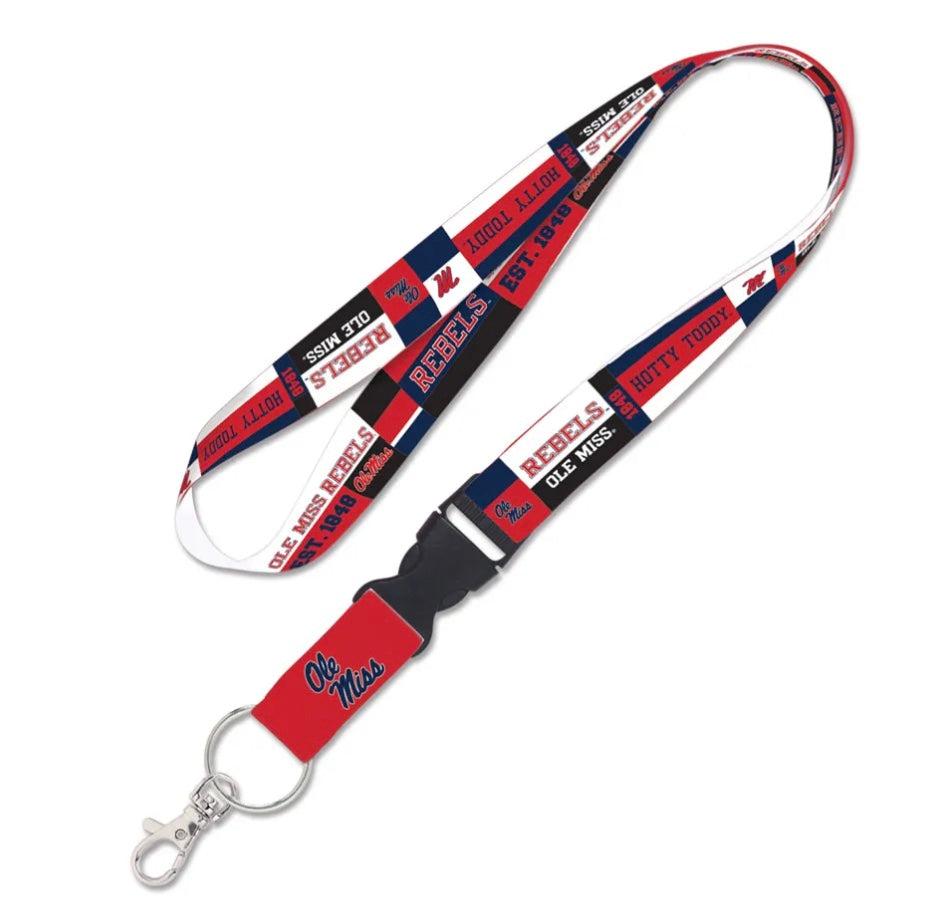 Ole Miss Hotty Toddy Lanyard