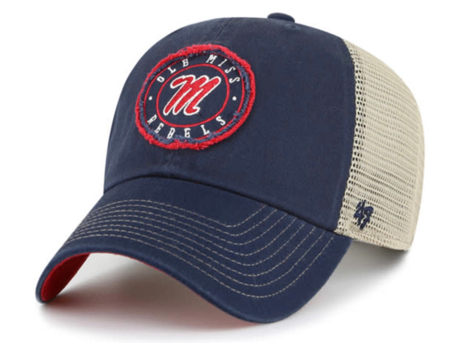 47 Brand Ole Miss Navy Trucker Hat