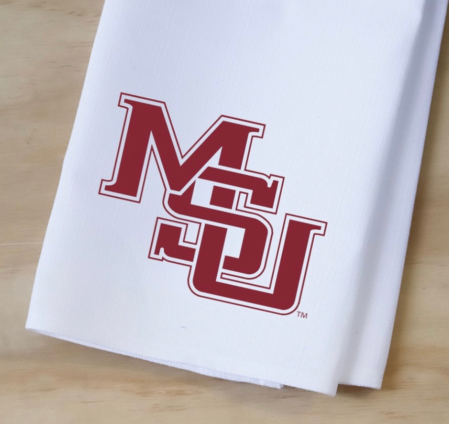Little Birdie Mississippi State Interlocking Tea Towel