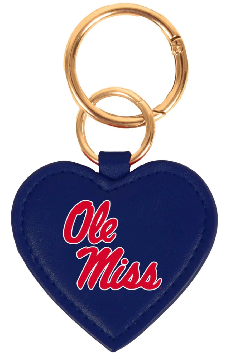 Desden Heart Key Chain Ole Miss